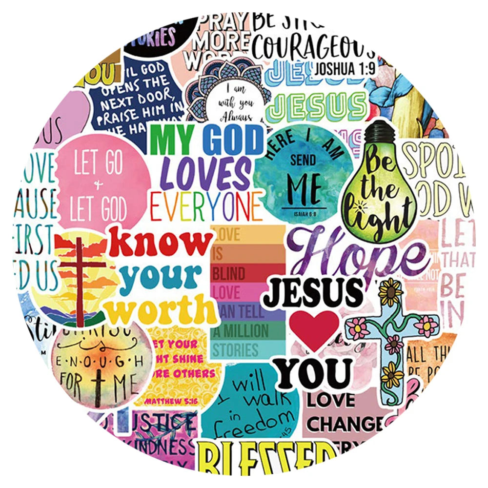 Jesus Loves You Stickers 10/30/50PCS