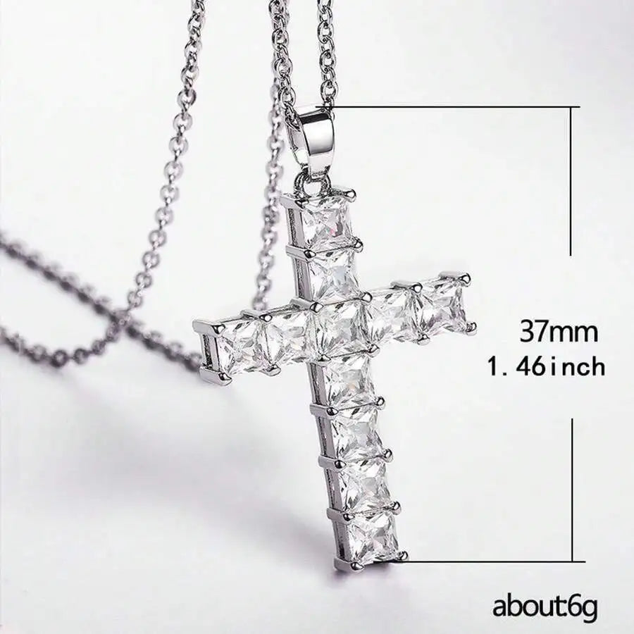 Silver cross pendant