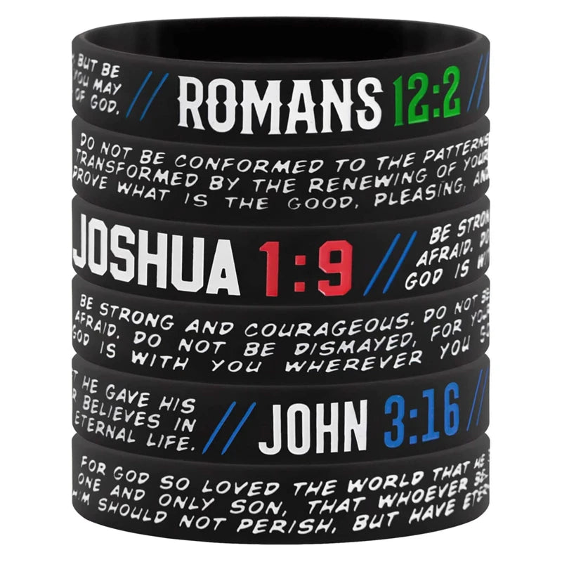 Bible Verse Rubberbands 1pc/3pcs