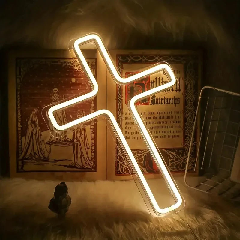 Neon LED Cross