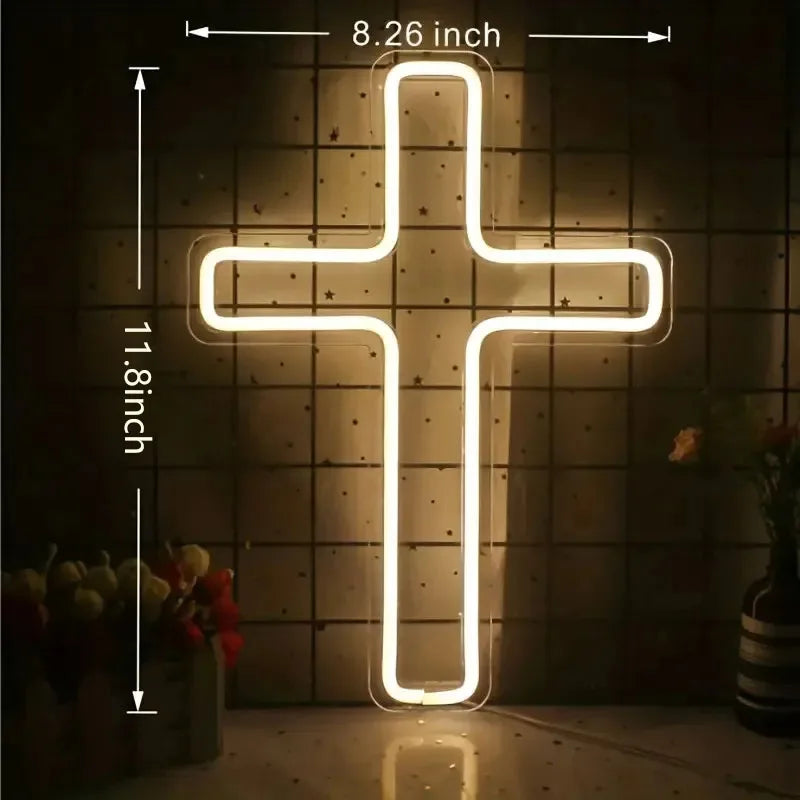 Neon LED Cross