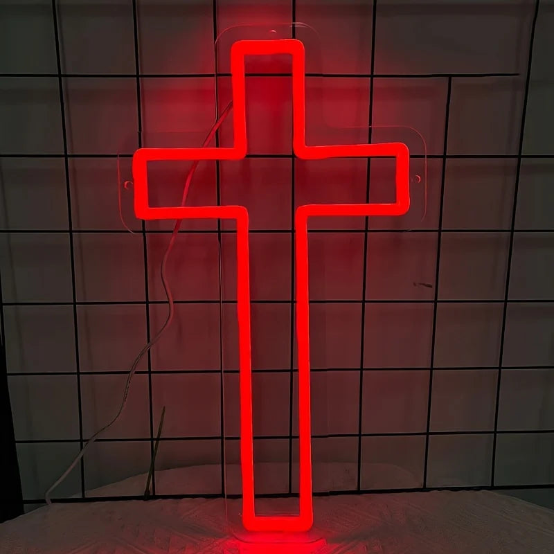 Neon LED Cross