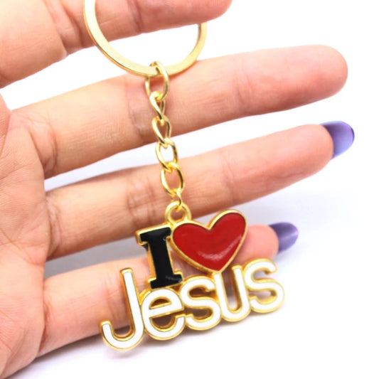 I Love Jesus Key Ring